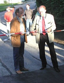 Herr Schneider und Bürgermeister Pelzer
