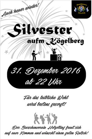 Silvester-Neujahr 16/17 auf dem Kglberg
